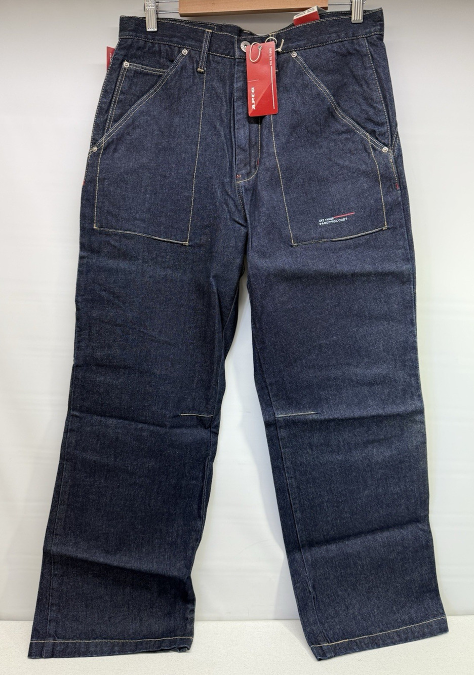 Vintage Y2K A.P.CO Jeans Cargos Mens 32x30 Baggy Skater Relaxed NOS
